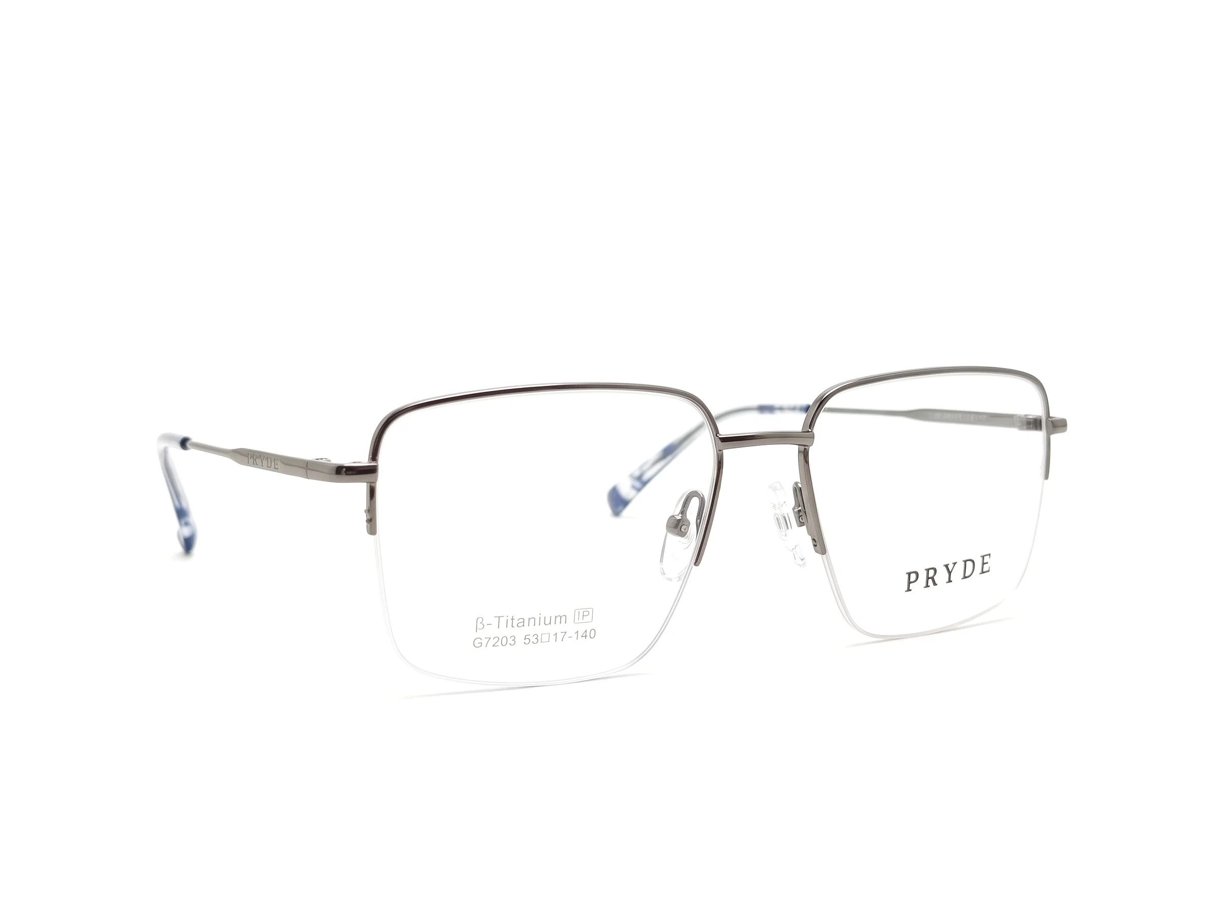 PRYDE ORBIT — warm havana tortoise round optical frame with keyhole bridge, front view on white background.